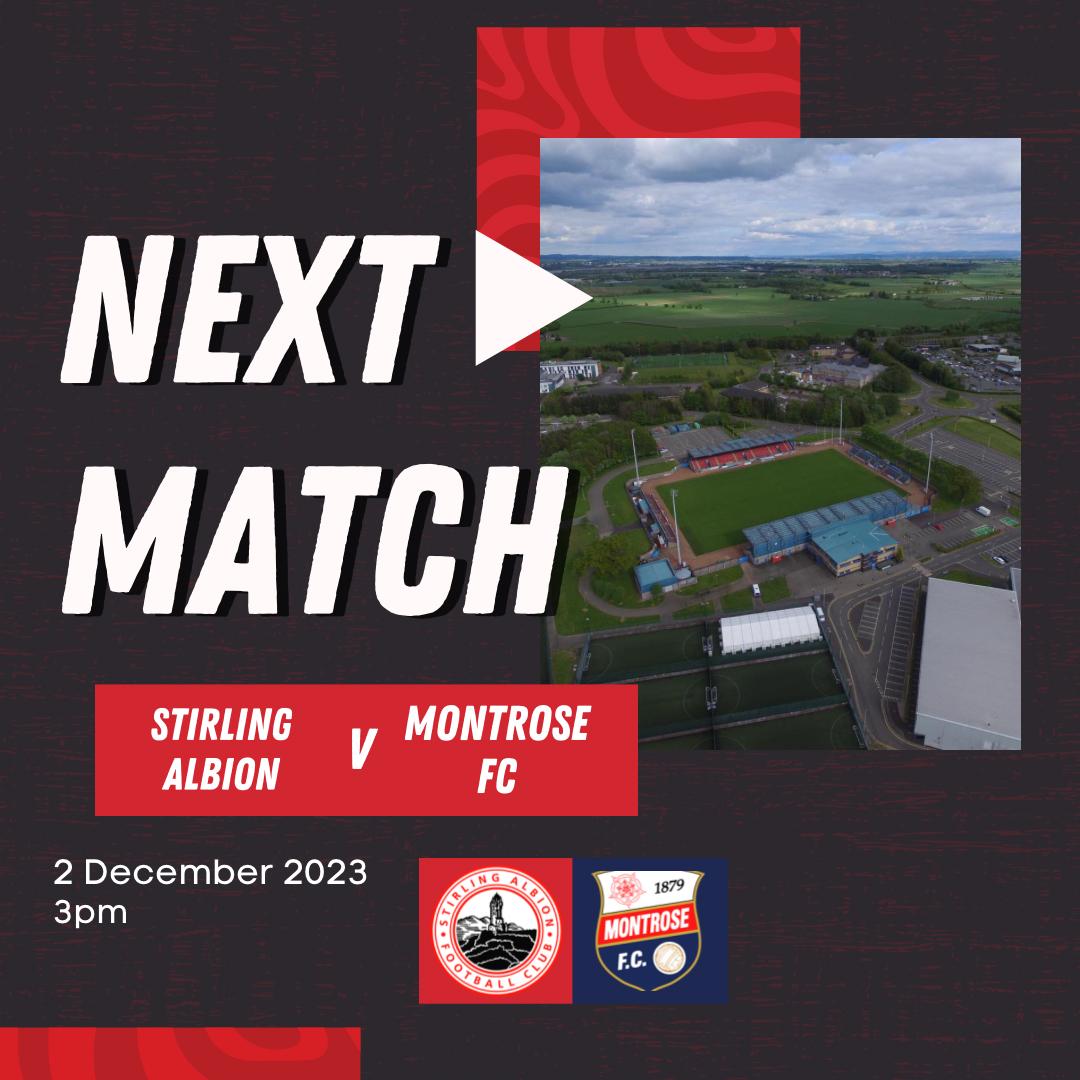 Stirling Albion v Montrose SAFC